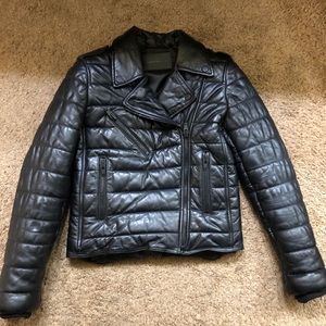 Alexander Wang puffer leather jacket